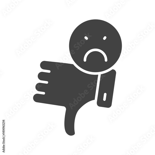 Dissatisfied icon vector image. Suitable for mobile apps, web apps and print media.