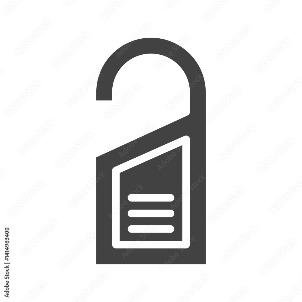 Door Hanger icon vector image. Suitable for mobile apps, web apps and print media. Door Hanger icon vector image. Suitable for mobile apps, web apps and print media.