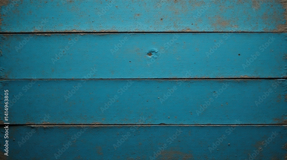 Fototapeta premium Textured Teal Wooden Planks A Rustic Background of Weathered Horizontal Boards with Subtle Distressing and Patina