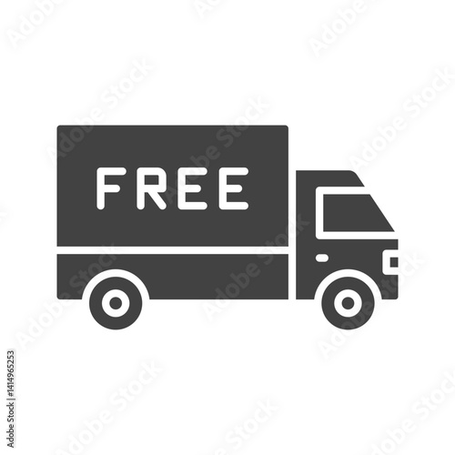 Free Delivery icon vector image. Suitable for mobile apps, web apps and print media.