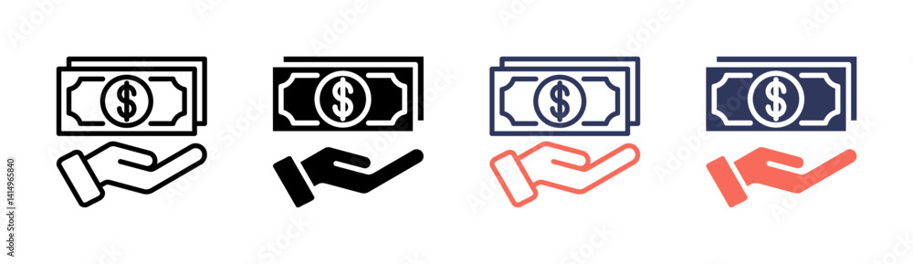 Fototapeta premium Receive Money Icon