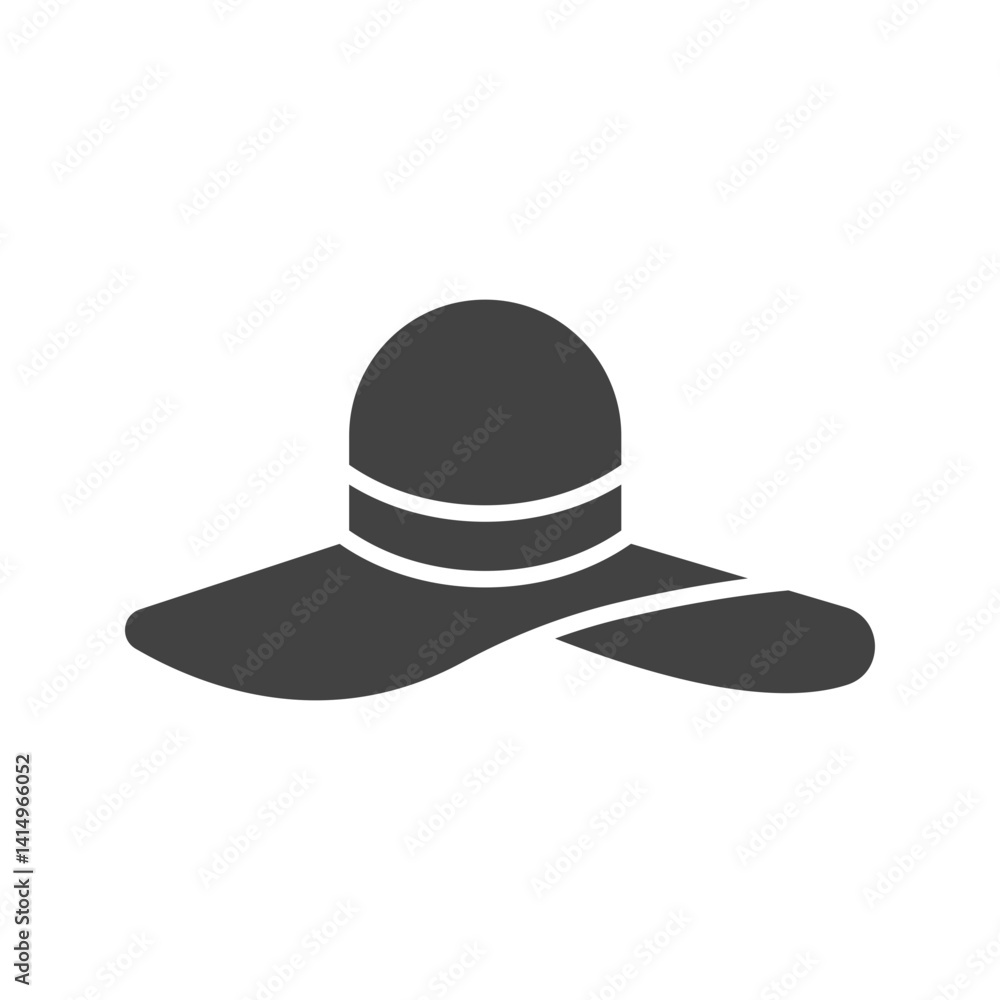 Fototapeta premium Hat icon vector image. Suitable for mobile apps, web apps and print media.