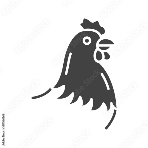 Hen icon vector image. Suitable for mobile apps, web apps and print media.