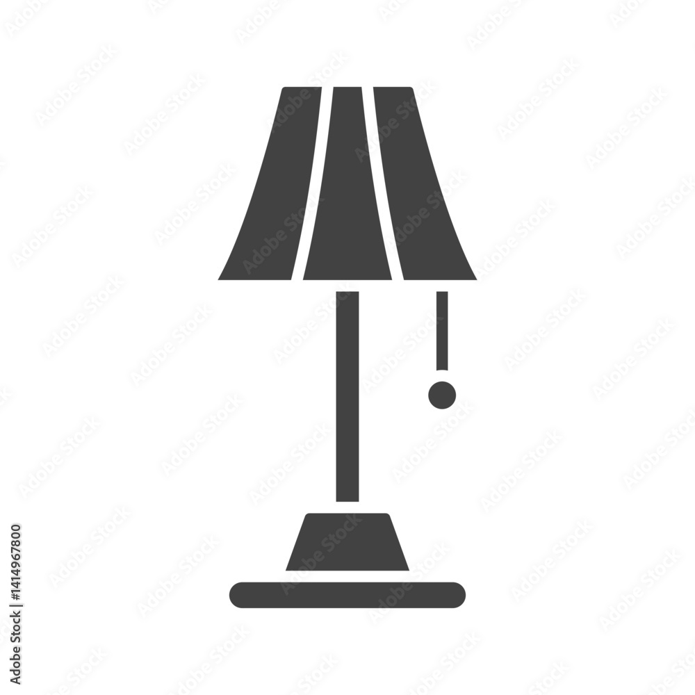 Obraz premium Lamp icon vector image. Suitable for mobile apps, web apps and print media.