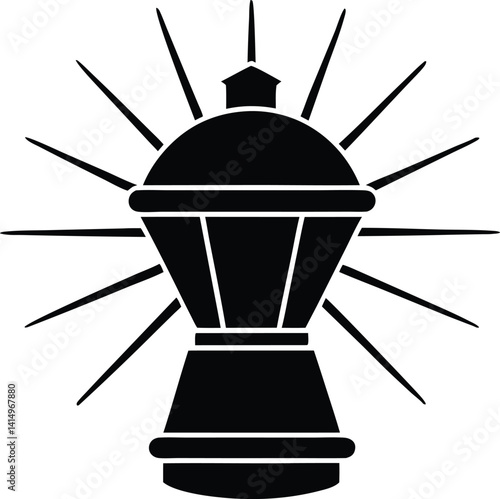light bulb idea concept, light bulb idea, vector illustration of an ancient greek column, vector illustration of an ancient egyptian lamp on white background.