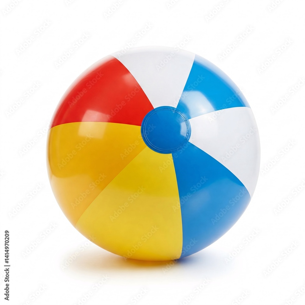 Obraz premium Panel beach ball isolated on white background