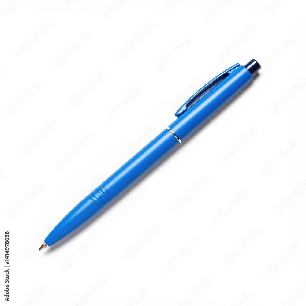 Blue ballpoint isolated on a white Blue ballpoint isolated on a white