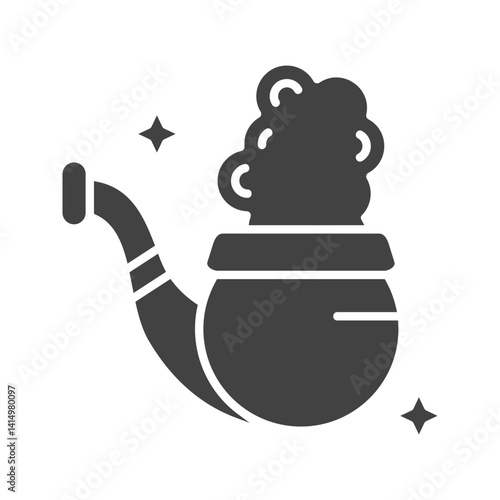 Smoking Pipe icon vector image. Suitable for mobile apps, web apps and print media.