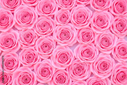 bunch of pink roses in a vase