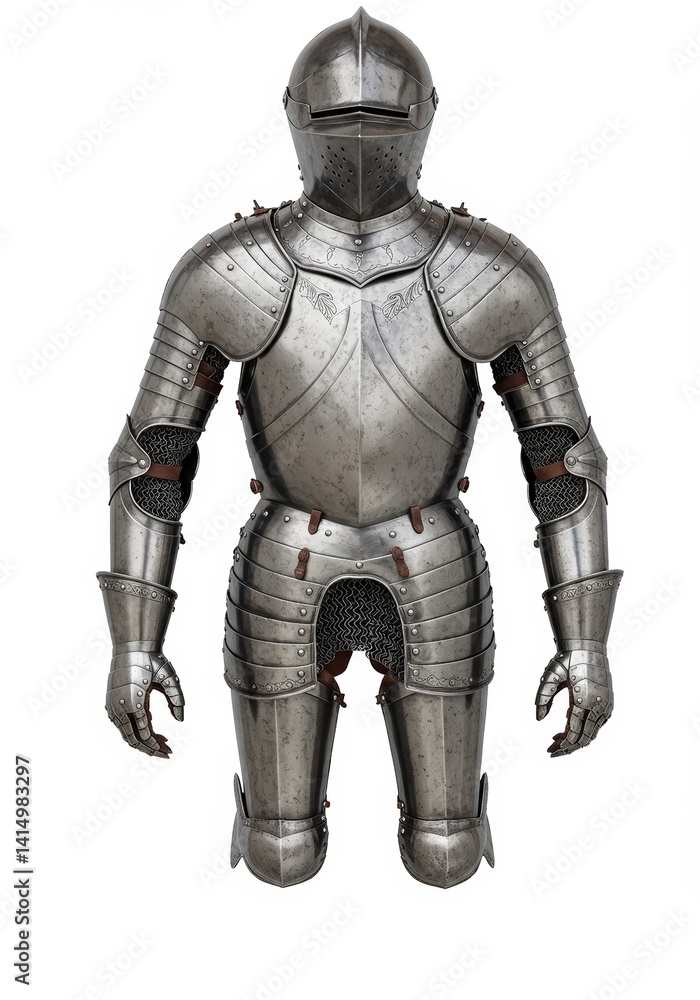 Knight's armor isolated on a white background Knight's armor isolated on a white background