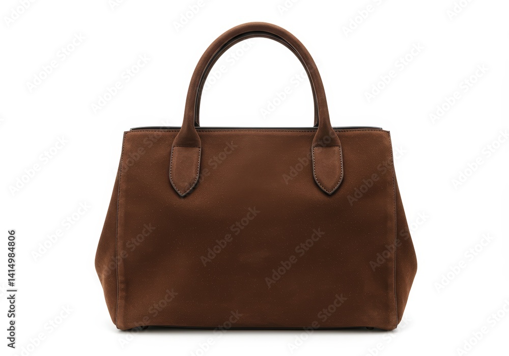 Nubuck handbag isolated on a white background Nubuck handbag isolated on a white background