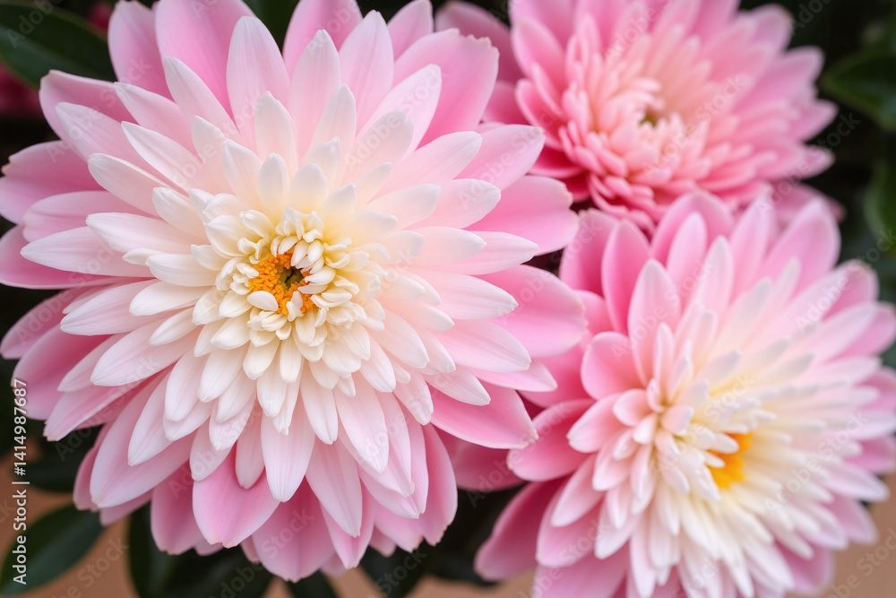 Obraz premium bunch of white and pink peonies in a vase