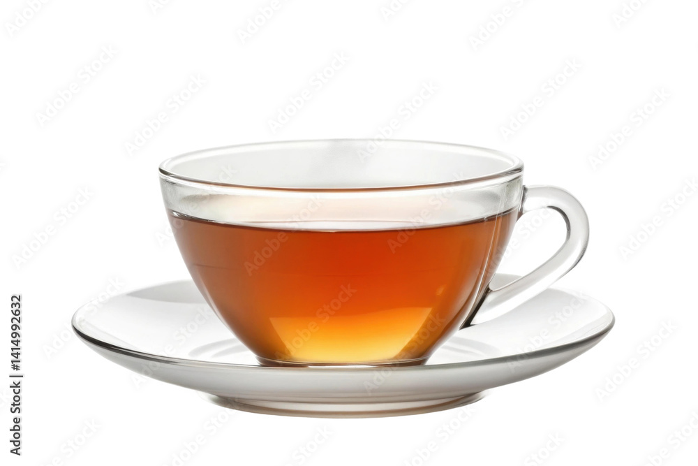 PNG Transparent cup of tea on white saucer PNG Transparent cup of tea on white saucer