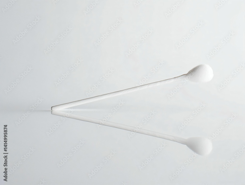 Cotton Swab Reflection Cotton Swab Reflection