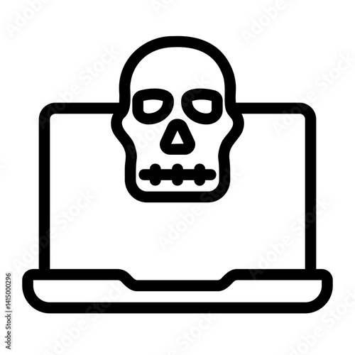 laptop line icon