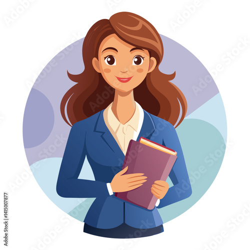 Professional woman holding documents
