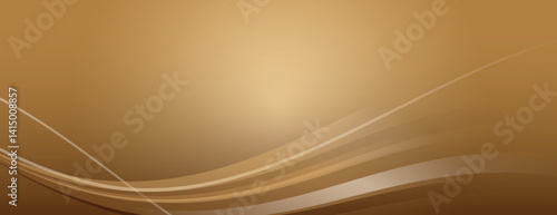 A smooth, gradient brown background with flowing wave patterns. The brown background adds warmth and elegance with its soft texture. Minimal abstract wavy gradient vector background