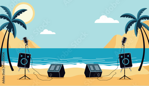 Beach Concert Setup