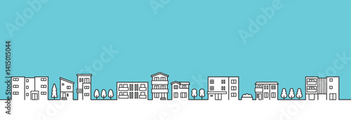 住宅地・街並みのイメージイラスト