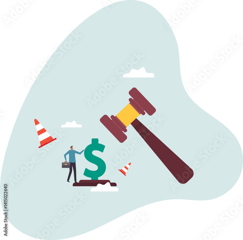 Workers compensation, insurance providing wages replacement, employee injured benefit, legal or law to compensate payment .character for design.
