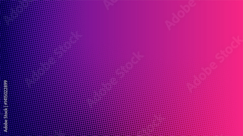 Vector gradient background with vibrant blue to red tones and halftone effect. Perfect for poster, web design, and retro comic-style visuals