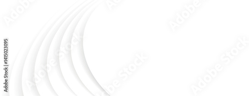 Minimal white background with subtle curved lines. The white background creates a clean, modern look. Smooth texture enhances the background. Abstract minimal curved layered texture background vector