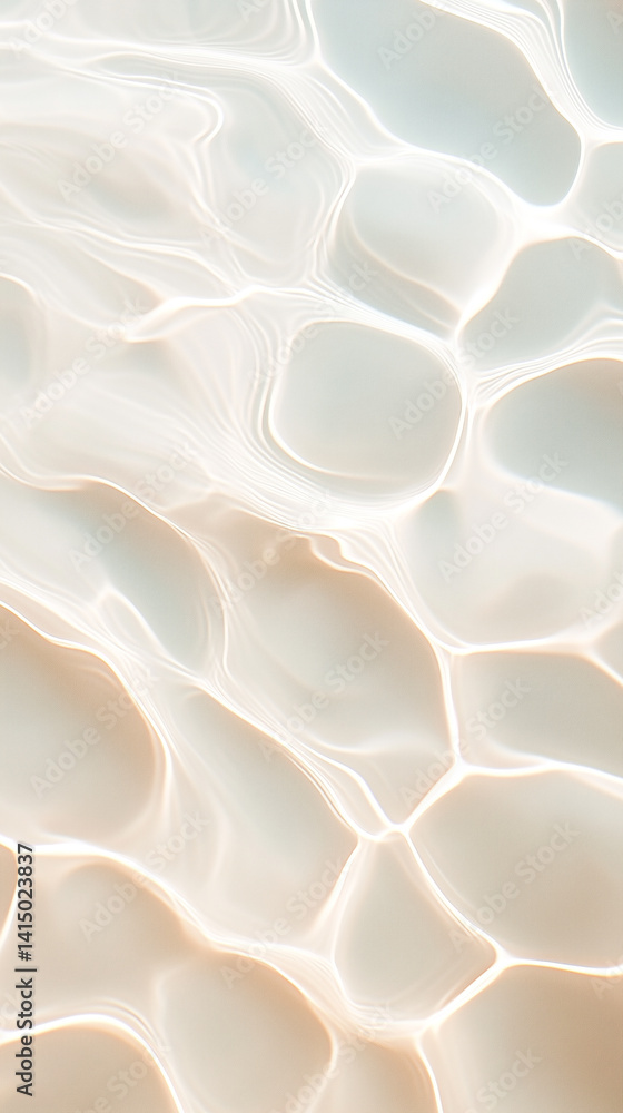 Obraz premium Soft ripples of sunlight on tranquil water surface