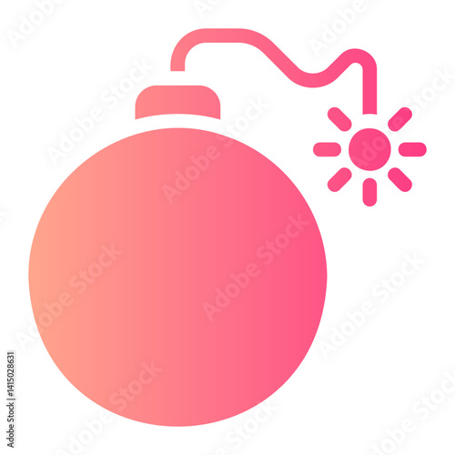 bomb gradient icon