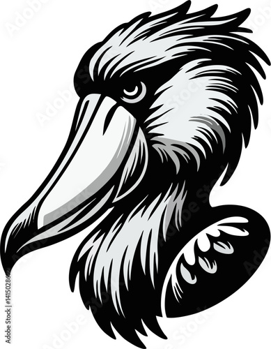 Wallpaper Mural Abstract Bird Head Tribal Vector Art Design Torontodigital.ca