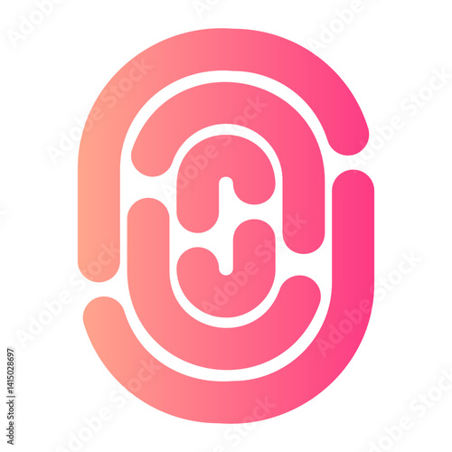 fingerprint gradient icon