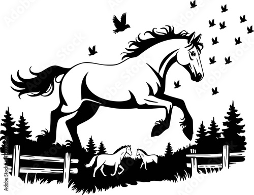 Horse Svg,Running Horse Svg,cowboy shirt svg 