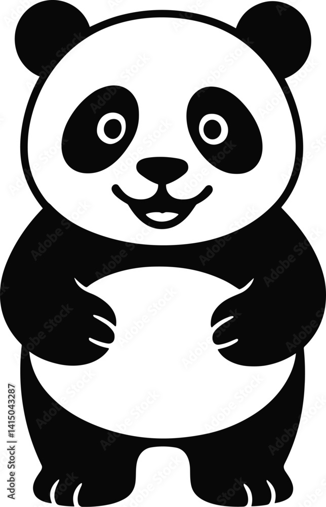 Cute Panda Vector Silhouette, Adorable Panda Illustration, Panda Face Outline, Panda Bear Graphic Design, Black Panda Silhouette, Cute Animal Vector Cricut Design for T-Shirt Cute Panda Vector Silhouette, Adorable Panda Illustration, Panda Face Outline, Panda Bear Graphic Design, Black Panda Silhouette, Cute Animal Vector Cricut Design for T-Shirt