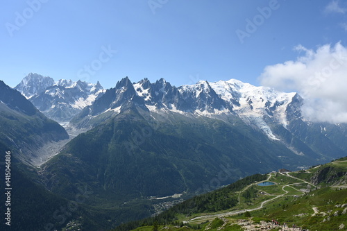 Obraz na płótnie Mont Blanc-Gruppe w salonie