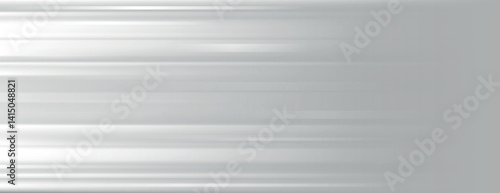 Sleek silver background with a smooth, metallic texture. The silver background features horizontal streaks, creating a modern, dynamic look. Gradient aesthetic background vector. Gray background.