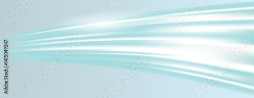 A smooth, flowing background with light blue and white hues. The background features a silky texture with blue and white gradients. Gradient wave background vector. Blue background.