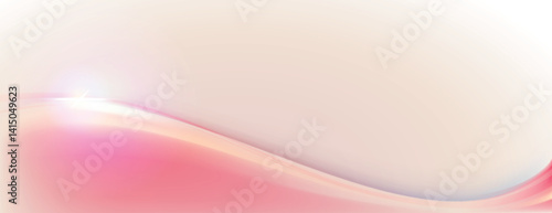 Soft pink and white background with smooth gradient waves. The background is elegant and calming, featuring pink and white hues. Gradient wave background vector. Pink background.