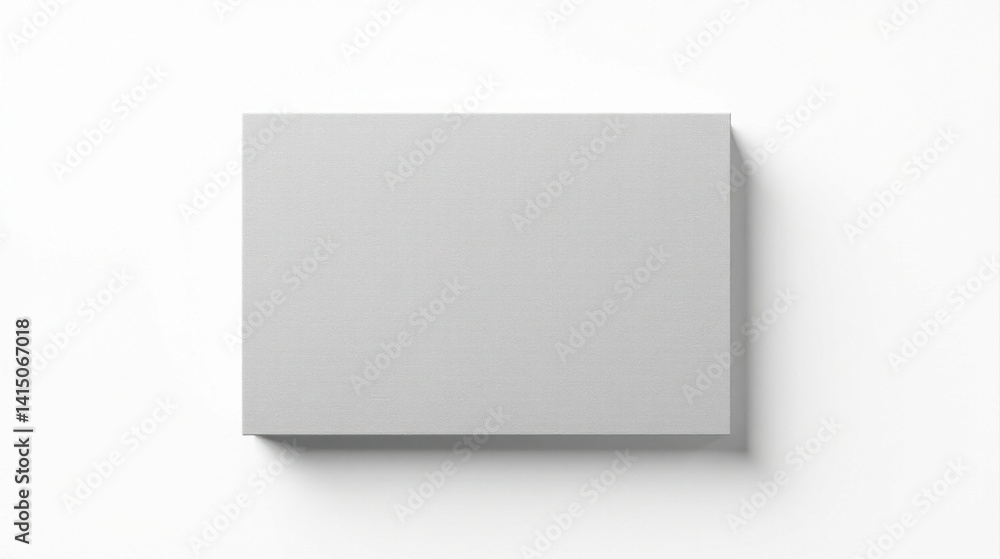 A light gray rectangular canvas, perfectly positioned on a pristine white background, offers a minimalist aesthetic for design inspiration A light gray rectangular canvas, perfectly positioned on a pristine white background, offers a minimalist aesthetic for design inspiration