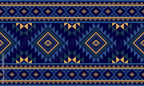 Southwest Native seamless pattern ethnic tribal Aztec geometric Navajo Native American fabric colorful design vector for textile print