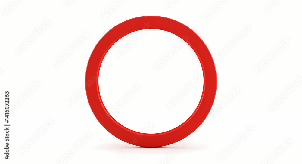 Red Circle Background Simple Geometric Shape Image Red Circle Background Simple Geometric Shape Image