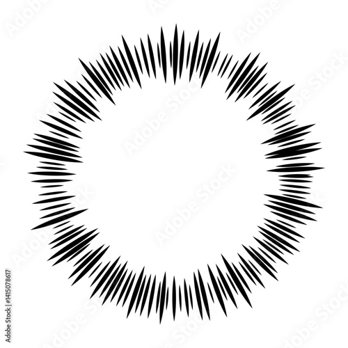 手書きのランダムな線の丸い吹き出し素材