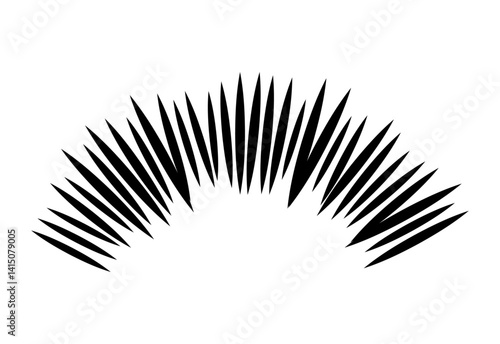 手書きの放射線のエフェクト素材