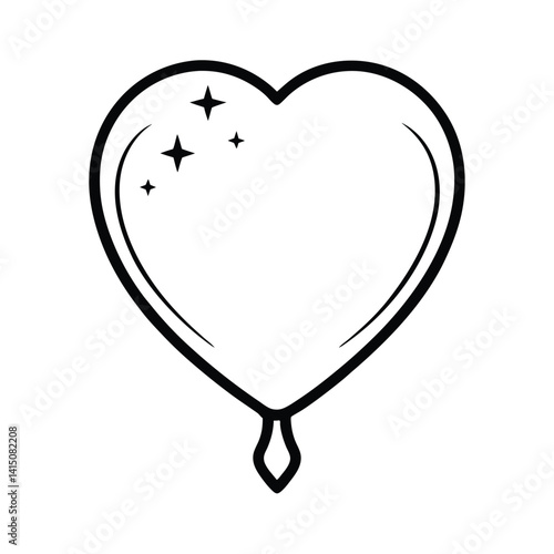 cute lollipop with heart candy style