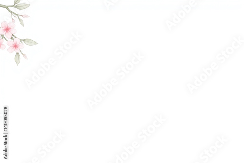 white background with a bunch of flowers on it