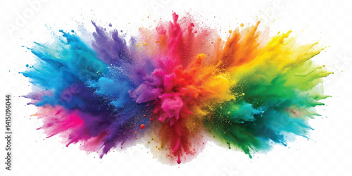 Wallpaper Mural realistic holli festival colour explosion isolated on white background Torontodigital.ca