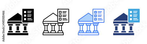 Assessment icon sheet multiple style collection