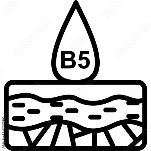 Panthenol For Skin vector icon illustration concept