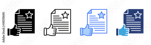 Appraisal icon sheet multiple style collection