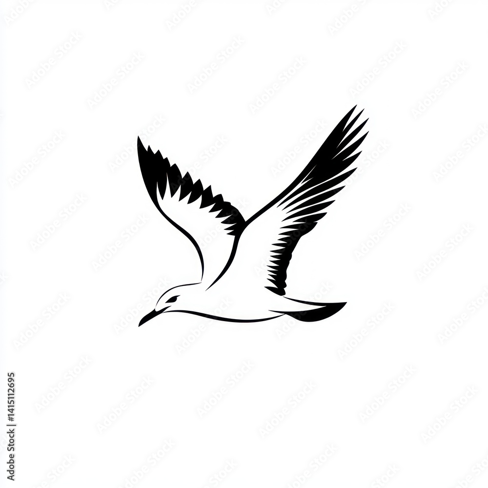 Obraz premium Soaring Seagull