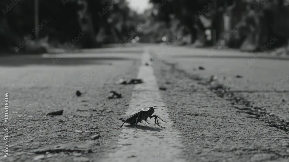 Fototapeta premium Insect on city street