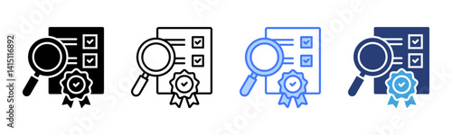 Quality Standard icon sheet multiple style collection